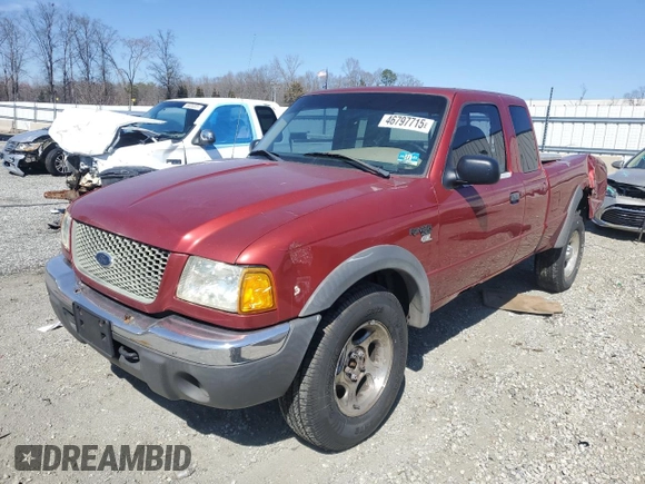 2002 Ford Ranger XL Fleet with VIN 1FTZR45E12TA11258, listed as a Copart auction lot 46797715 with 219,473 mi miles and Salvage Title. Bid and sale history available at DreamBid. Image 1.