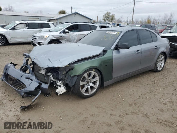 2004 BMW 5 Series 545iA with VIN WBANB335X4B110599, listed as a Copart auction lot 78987354 with 96,389 mi miles and Salvage Title. Bid and sale history available at carsss.com. Image 1.