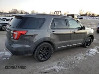 2017 Ford Explorer XLT with VIN 1FM5K7DH9HGA87291, listed as a Copart auction lot 87955855 with 123,480 mi miles and Salvage Title. Bid and sale history available at carsss.com. Image 3.