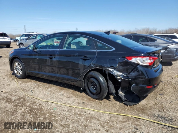 2015 Hyundai Sonata 2.4L SE with VIN 5NPE24AF3FH173548, listed as a Copart auction lot 52028505 with 124,212 mi miles and Salvage Title. Bid and sale history available at carsss.com. Image 2.