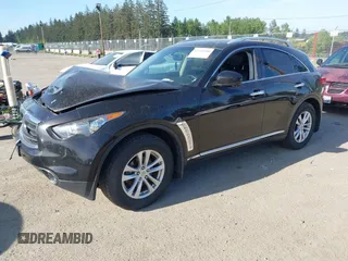 2013 Infiniti FX with VIN JN8CS1MW1DM171158, listed as a IAAI auction lot 42234300 with 142,710 mi miles and . Bid and sale history available at DreamBid. Image 2.