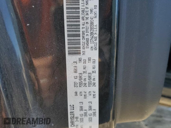 2008 Dodge Dakota SXT z VIN 1D7HW38K28S580141, wystawiony jako Copart lot #42158265 z przebiegiem 239 953 mil mil oraz Szkoda całkowita • Salvage title. Historia ofert i sprzedaży dostępna na DreamBid. Obrazek 12.