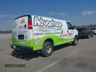 2023 Chevrolet Express Cargo with VIN 1GCWGAFPXP1258949, listed as a IAAI auction lot 41790627 with 23,518 mi miles and . Bid and sale history available at DreamBid. Image 4.