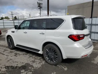 2022 Infiniti QX80 PREMIUM SELECT with VIN JN8AZ2AF5N9741437, listed as a Copart auction lot 44425225 with 9,677 mi miles and Salvage Title. Bid and sale history available at carsss.com. Image 2.