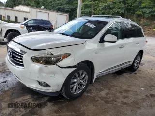 2014 Infiniti QX60 with VIN 5N1AL0MN5EC515076, listed as a Copart auction lot 65267315 with 110,754 mi miles and Salvage title. Bid and sale history available at DreamBid. Image 1.