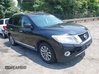 2015 Nissan Pathfinder SL z VIN 5N1AR2MM5FC684405, wystawiony jako IAAI lot #42594415 z przebiegiem 130 691 mil mil oraz . Historia ofert i sprzedaży dostępna na DreamBid. Obrazek 1.