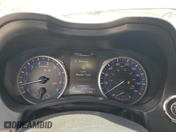 2014 Infiniti Q50 Premium with VIN JN1BV7AP6EM691276, listed as a Copart auction lot 56111145 with 209,033 mi miles and Salvage title. Bid and sale history available at DreamBid. Image 9.