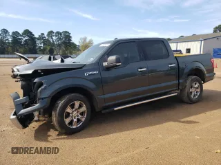 2015 Ford F-150 XL with VIN 1FTEW1CF5FKD04402, listed as a Copart auction lot 50424245 with 141,838 mi miles and Salvage title. Bid and sale history available at DreamBid. Image 1.
