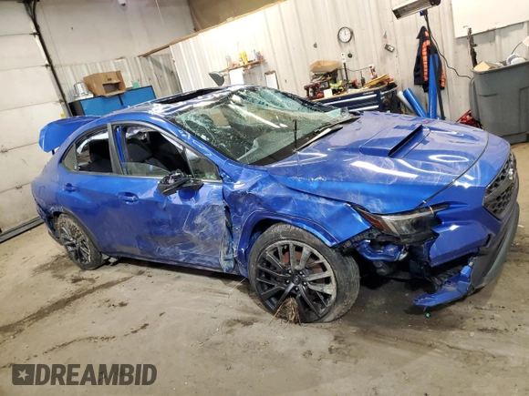 2022 Subaru WRX Premium with VIN JF1VBAF6XN9002798, listed as a Copart auction lot 49237205 with 23,816 mi miles and Salvage Title. Bid and sale history available at DreamBid. Image 4.