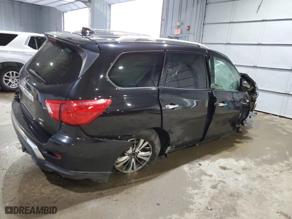 2019 Nissan Pathfinder SL with VIN 5N1DR2MM7KC625878, listed as a Copart auction lot 83825774 with 80,942 mi miles and Salvage Title. Bid and sale history available at carsss.com. Image 3.