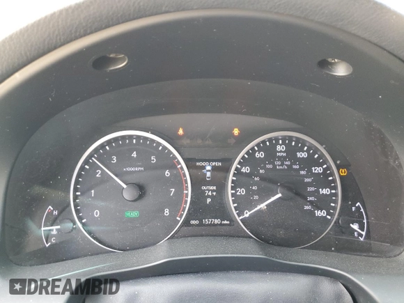 2015 Lexus ES 300h with VIN JTHBW1GG0F2091282, listed as a Copart auction lot 52354015 with 157,780 mi miles and Salvage title. Bid and sale history available at DreamBid. Image 9.