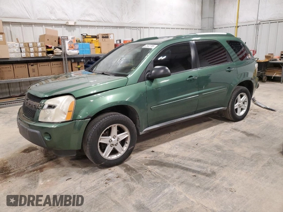 2005 Chevrolet Equinox LT with VIN 2CNDL63F956177488, listed as a Copart auction lot 52532795 with 91,728 mi miles and Clean Title. Bid and sale history available at carsss.com. Image 1.
