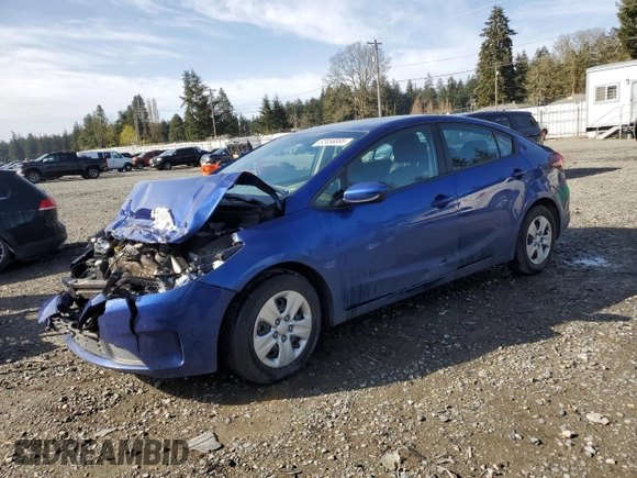 2017 Kia Forte LX with VIN 3KPFK4A78HE128822, listed as a Copart auction lot 52456895 with 0 mi miles and Salvage Title. Bid and sale history available at carsss.com. Image 1.