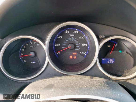 2008 Honda Fit Sport with VIN JHMGD37658S029278, listed as a Copart auction lot 52564595 with 151,073 mi miles and Salvage Title. Bid and sale history available at carsss.com. Image 9.