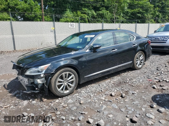 2015 Lexus LS 460 with VIN JTHCL5EF0F5025490, listed as a Copart auction lot 64000615 with 203,507 mi miles and Salvage title. Bid and sale history available at DreamBid. Image 1.