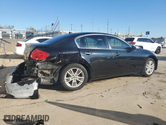2011 Infiniti G25 x with VIN JN1DV6AR0BM451415, listed as a Copart auction lot 76703204 with 101,180 mi miles and Non Repairable. Bid and sale history available at DreamBid. Image 3.