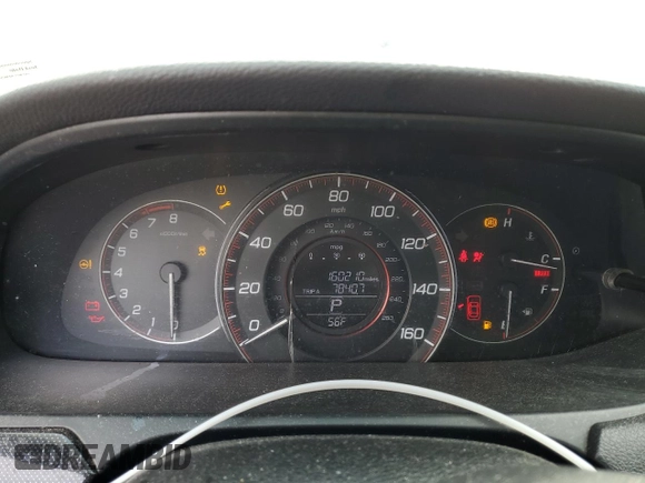 2014 Honda Accord Sedan Sport with VIN 1HGCR2F50EA278515, listed as a Copart auction lot 49825875 with 160,210 mi miles and Salvage Title. Bid and sale history available at carsss.com. Image 9.