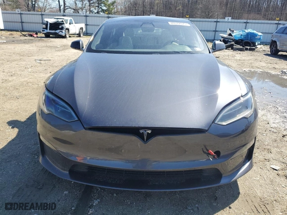 2023 Tesla Model S with VIN 5YJSA1E54PF516907, listed as a Copart auction lot 49372825 with 24,556 mi miles and Salvage Title. Bid and sale history available at carsss.com. Image 5.