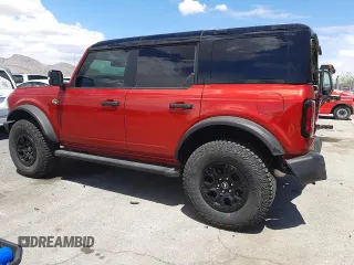 2024 Ford Bronco Wildtrak z VIN 1FMEE2BP1RLB27070, wystawiony jako Copart lot #54312945 z przebiegiem 3 354 mil mil oraz Szkoda całkowita • Salvage title. Historia ofert i sprzedaży dostępna na DreamBid. Obrazek 2.