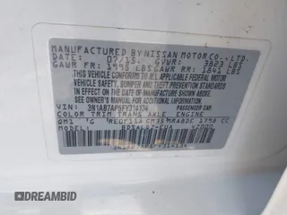 2015 Nissan Sentra SV z VIN 3N1AB7AP5FY314134, wystawiony jako IAAI lot #42265823 z przebiegiem 106 813 mil mil oraz . Historia ofert i sprzedaży dostępna na DreamBid. Obrazek 9.