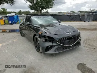 2023 Genesis G70 3.3T with VIN KMTG54TE9PU123542, listed as a Copart auction lot 78830254 with 23,782 mi miles and Salvage Title. Bid and sale history available at DreamBid. Image 11.