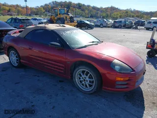 2002 Mitsubishi Eclipse GT with VIN 4A3AE85H22E012690, listed as a IAAI auction lot 40830352 with 113,068 mi miles. Bid and sale history available at carsss.com. Image 1.