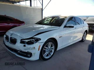 2015 BMW 5 Series 528i with VIN WBA5A5C52FD519802, listed as a Copart auction lot 46165805 with 88,458 mi miles and Salvage Title. Bid and sale history available at carsss.com. Image 1.
