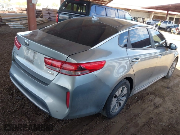 2017 Kia Optima with VIN KNAGT4LE7H5011951, listed as a IAAI auction lot 42693488 with 91,497 mi miles and . Bid and sale history available at DreamBid. Image 4.