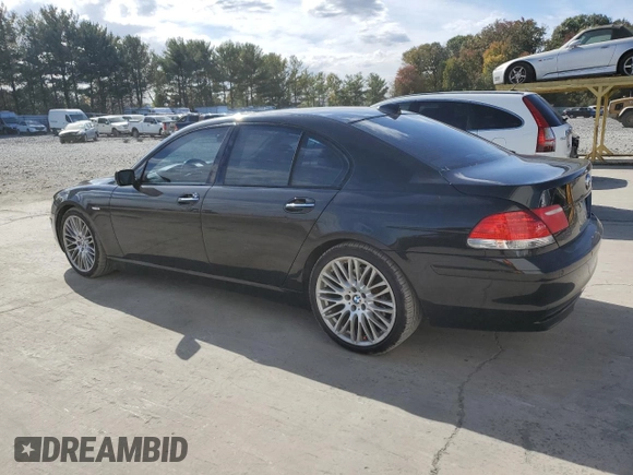 2008 BMW 7 Series 750i with VIN WBAHL83518DT14175, listed as a Copart auction lot 76241764 with 166,539 mi miles and Clean Title. Bid and sale history available at DreamBid. Image 2.