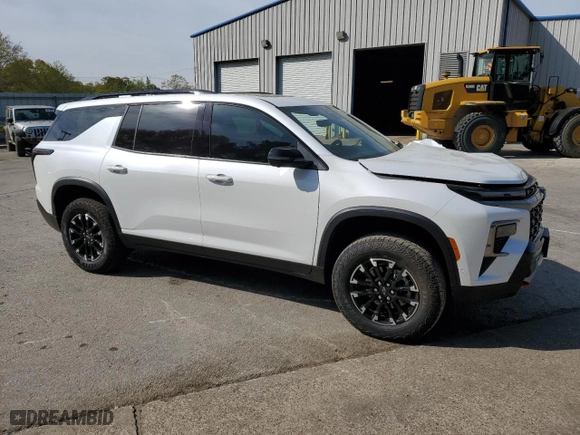 2024 Chevrolet Traverse AWD Z71 with VIN 1GNEVJKS3RJ221229, listed as a Copart auction lot 50611415 with 0 mi miles and Salvage Title. Bid and sale history available at carsss.com. Image 4.