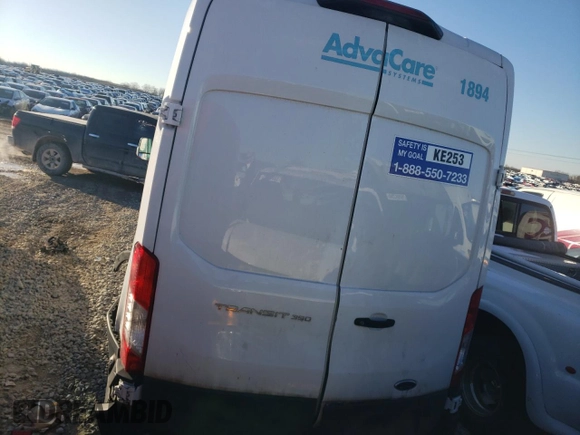 2023 Ford Transit Cargo with VIN 1FTBW3X89PKA71894, listed as a Copart auction lot 41747685 with 83,365 mi miles and Non repairable. Bid and sale history available at DreamBid. Image 6.