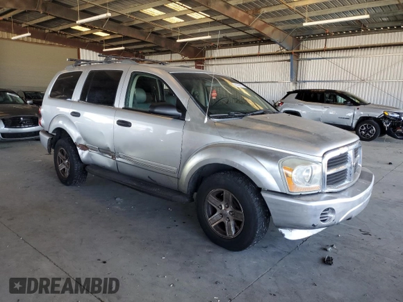 2005 Dodge Durango SLT with VIN 1D8HB48D15F509693, listed as a Copart auction lot 63785675 with 228,583 mi miles and Salvage title. Bid and sale history available at DreamBid. Image 4.