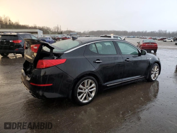 2014 Kia Optima SXL Turbo with VIN 5XXGR4A69EG286029, listed as a Copart auction lot 47866715 with 91,913 mi miles and Salvage Title. Bid and sale history available at DreamBid. Image 3.