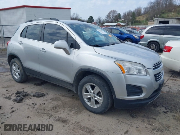2015 Chevrolet Trax LT with VIN KL7CJRSB2FB171503, listed as a IAAI auction lot 41935289 with 115,880 mi miles and . Bid and sale history available at carsss.com. Image 1.