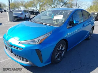 2019 Toyota Prius L Eco with VIN JTDKARFU2K3075756, listed as a IAAI auction lot 41459946 with 75,382 mi miles. Bid and sale history available at carsss.com. Image 2.