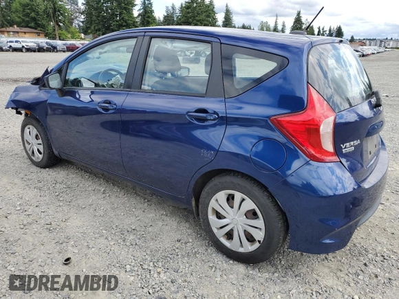 2017 Nissan Note SV with VIN 3N1CE2CP7HL365389, listed as a Copart auction lot 61293065 with 43,538 mi miles and Salvage title. Bid and sale history available at DreamBid. Image 2.