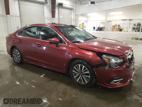 2018 Subaru Legacy Premium with VIN 4S3BNAF66J3014237, listed as a Copart auction lot 52514095 with 186,115 mi miles and Salvage Title. Bid and sale history available at carsss.com. Image 4.