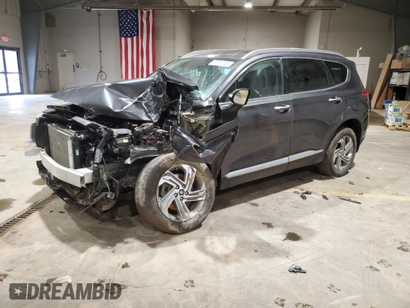 2022 Hyundai Santa Fe SEL with VIN 5NMS6DAJ7NH404992, listed as a Copart auction lot 48791045 with 0 mi miles and Salvage Title. Bid and sale history available at carsss.com. Image 1.