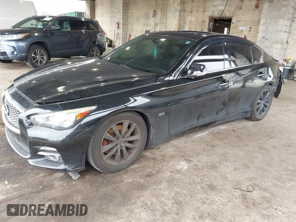 2016 Infiniti Q50 2.0t Premium with VIN JN1CV7AR5GM251834, listed as a IAAI auction lot 41886327 with 115,414 mi miles. Bid and sale history available at carsss.com. Image 18.