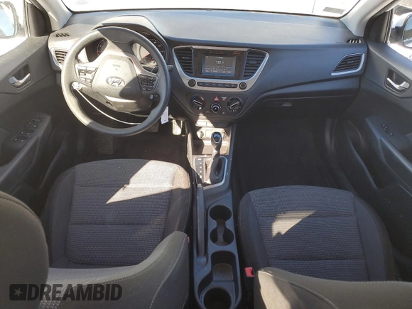 2018 Hyundai Accent SEL with VIN 3KPC24A3XJE035404, listed as a Copart auction lot 87393244 with 47,280 mi miles and Salvage Title. Bid and sale history available at carsss.com. Image 8.