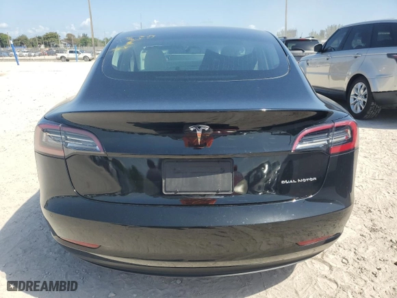 2019 Tesla Model 3 Long Range with VIN 5YJ3E1EB8KF391286, listed as a Copart auction lot 52175035 with 25,384 mi miles and Salvage Title. Bid and sale history available at carsss.com. Image 6.