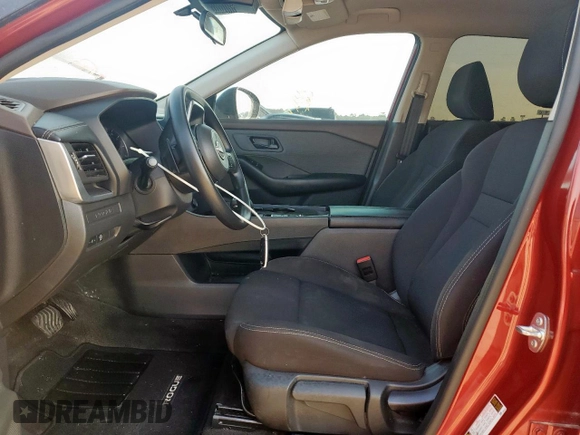 2023 Nissan Rogue S with VIN 5N1BT3AA5PC913771, listed as a Copart auction lot 59110385 with 34,559 mi miles and Salvage title. Bid and sale history available at DreamBid. Image 7.