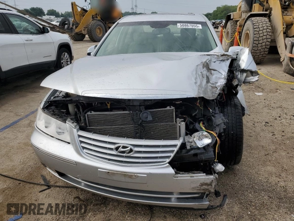 2008 Hyundai Azera Limited with VIN KMHFC46F38A332276, listed as a Copart auction lot 58867055 with Not provided miles and Salvage title. Bid and sale history available at DreamBid. Image 5.