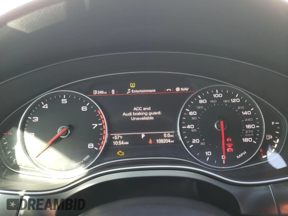 2016 Audi A7 3.0 Premium Plus with VIN WAUWGAFC2GN007670, listed as a Copart auction lot 41129154 with 109,204 mi miles and Salvage Title. Bid and sale history available at carsss.com. Image 9.