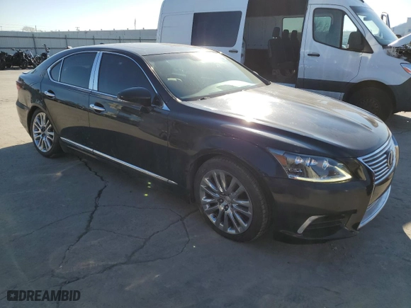 2014 Lexus LS 460 with VIN JTHBL5EF0E5130783, listed as a Copart auction lot 41615705 with 143,824 mi miles and Salvage Title. Bid and sale history available at carsss.com. Image 4.