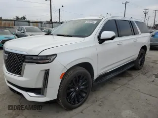 2021 Cadillac Escalade ESV Luxury z VIN 1GYS3JKL0MR275585, wystawiony jako Copart lot #86927924 z przebiegiem 68 104 mil mil oraz Szkoda całkowita • Salvage title. Historia ofert i sprzedaży dostępna na DreamBid. Obrazek 1.