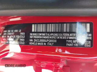 2018 Jeep Renegade Latitude z VIN ZACCJBBB9JPG80030, wystawiony jako IAAI lot #42110438 z przebiegiem 59 512 mil mil oraz . Historia ofert i sprzedaży dostępna na DreamBid. Obrazek 9.