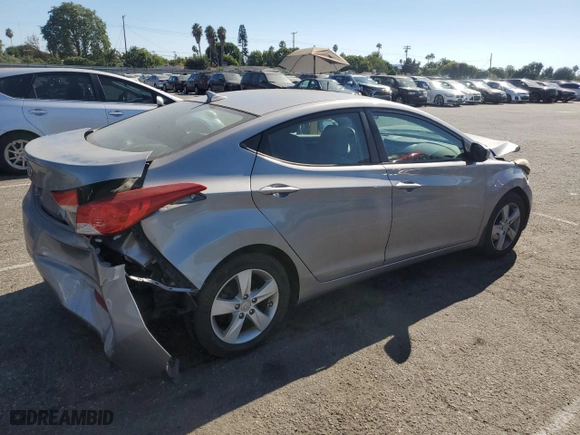 2013 Hyundai Elantra GLS PZEV with VIN KMHDH4AE9DU939427, listed as a Copart auction lot 69916994 with 92,235 mi miles and Salvage Title. Bid and sale history available at carsss.com. Image 3.