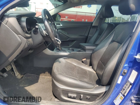 2015 Kia Optima SX Turbo with VIN 5XXGR4A63FG392431, listed as a Copart auction lot 59725135 with 138,002 mi miles and Salvage title. Bid and sale history available at DreamBid. Image 7.