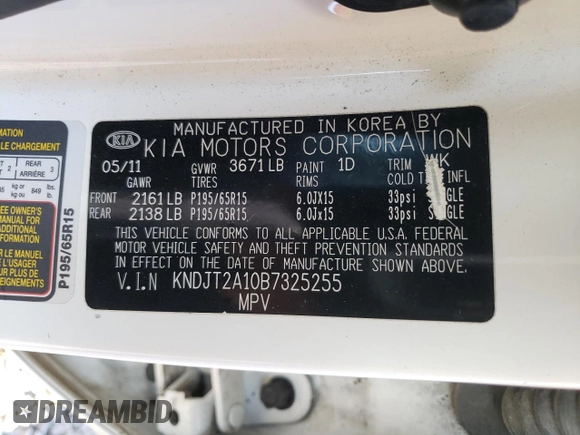 2011 Kia Soul with VIN KNDJT2A10B7325255, listed as a Copart auction lot 79096534 with 132,705 mi miles and Salvage Title. Bid and sale history available at carsss.com. Image 14.